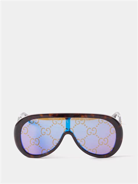 gucci oversized rectangular acetate sunglasses|gucci 60mm aviator sunglasses.